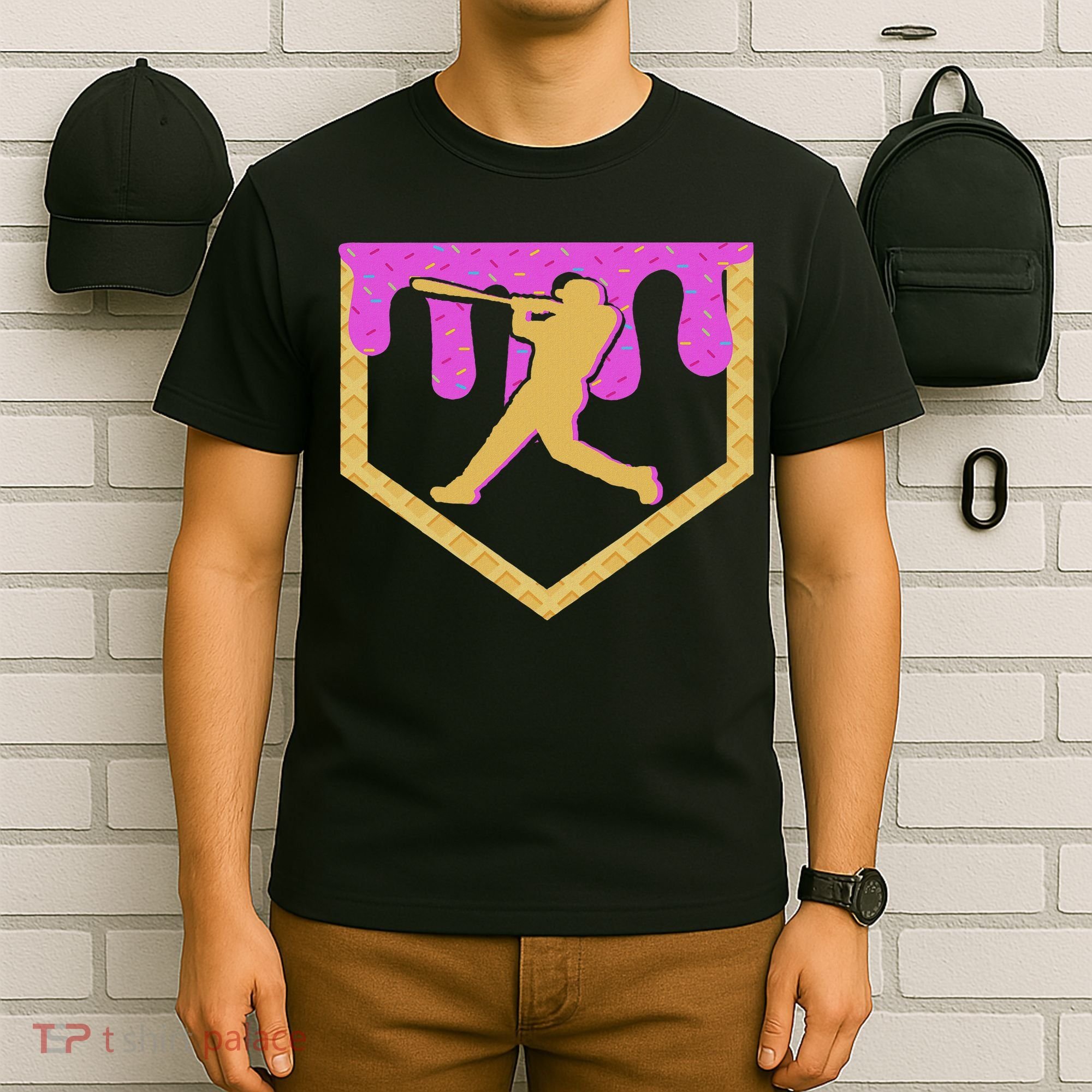 Baseball Drip Ice Cream Sprinkles T-Shirt