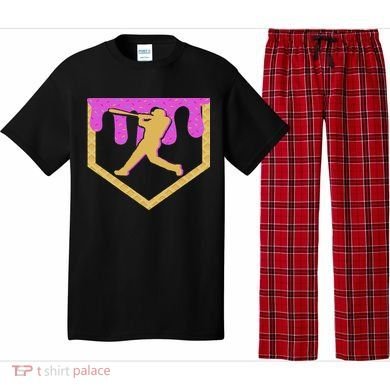Baseball Drip Ice Cream Sprinkles Pajama Set