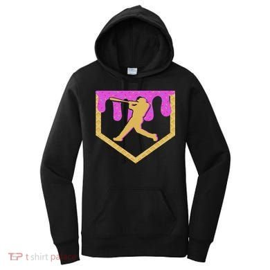 Baseball Drip Ice Cream Sprinkles Women's Hoodie
