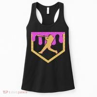 Baseball Drip Ice Cream Sprinkles Women's Tank Top thumb 0