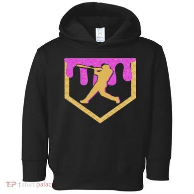 Baseball Drip Ice Cream Sprinkles Toddler Hoodie