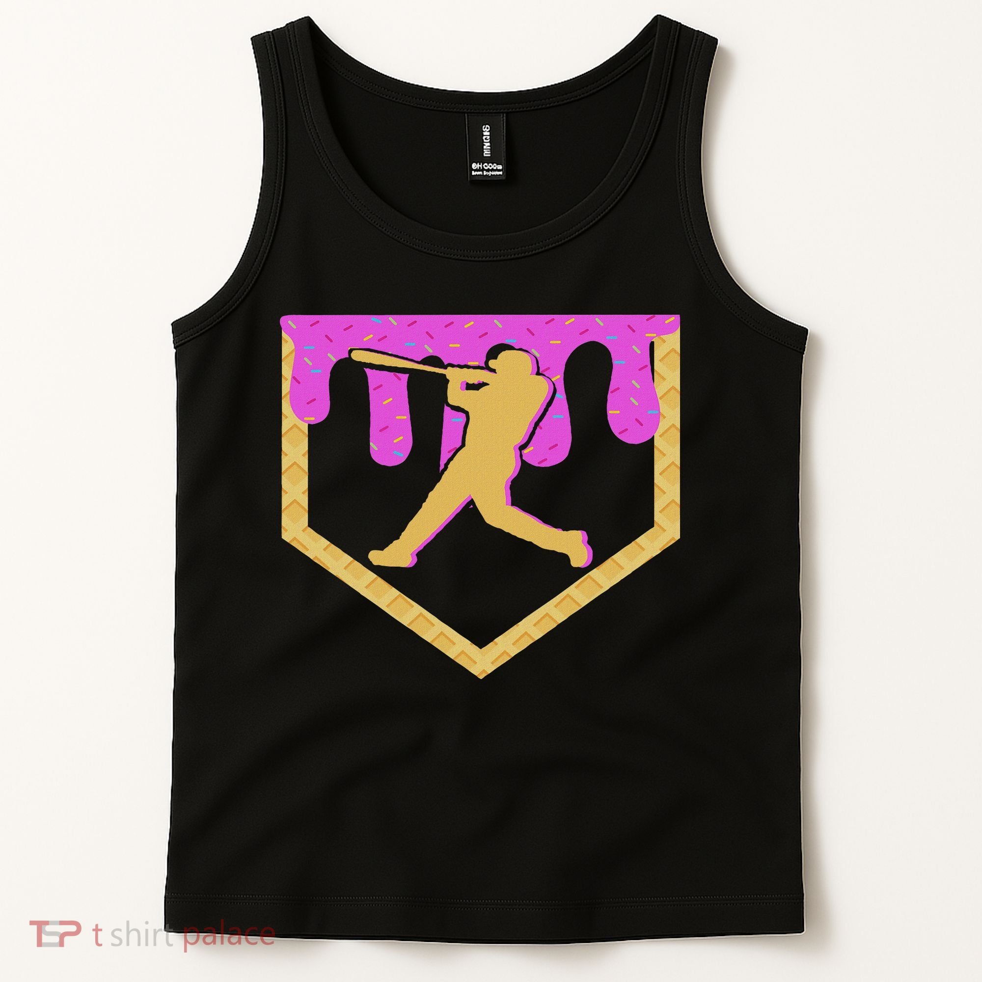Baseball Drip Ice Cream Sprinkles Tank Top