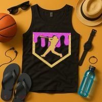 Baseball Drip Ice Cream Sprinkles Tank Top thumb 4