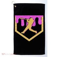 Baseball Drip Ice Cream Sprinkles Golf Towel thumb 0