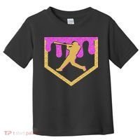 Baseball Drip Ice Cream Sprinkles Toddler T-Shirt thumb 0