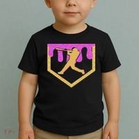 Baseball Drip Ice Cream Sprinkles Toddler T-Shirt thumb 2
