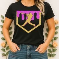 Baseball Drip Ice Cream Sprinkles Women's T-Shirt thumb 2