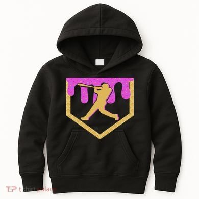Baseball Drip Ice Cream Sprinkles Kids Hoodie
