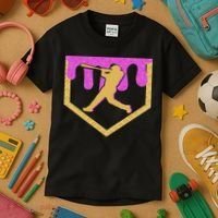 Baseball Drip Ice Cream Sprinkles Kids T-Shirt thumb 3