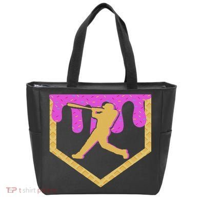 Baseball Drip Ice Cream Sprinkles Tote Bag