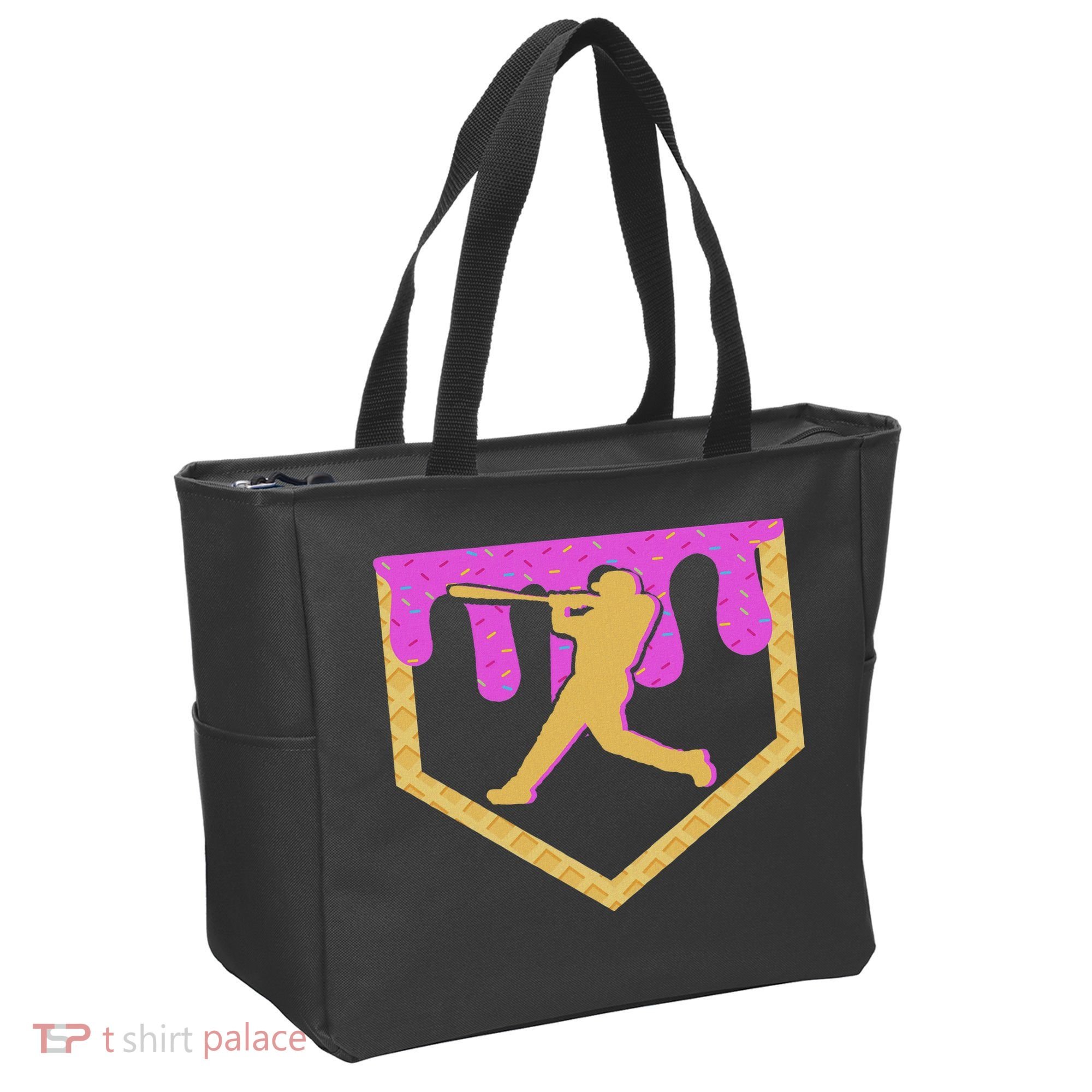 Baseball Drip Ice Cream Sprinkles Tote Bag