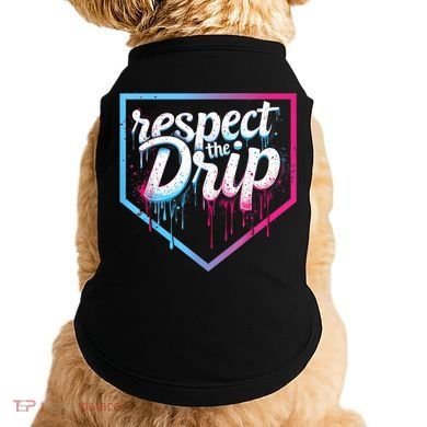 Baseball Drip Ice Cream Drip Baseball Doggie Tank