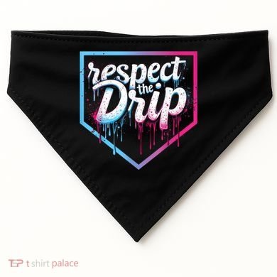 Baseball Drip Ice Cream Drip Baseball USA-Made Doggie Bandana
