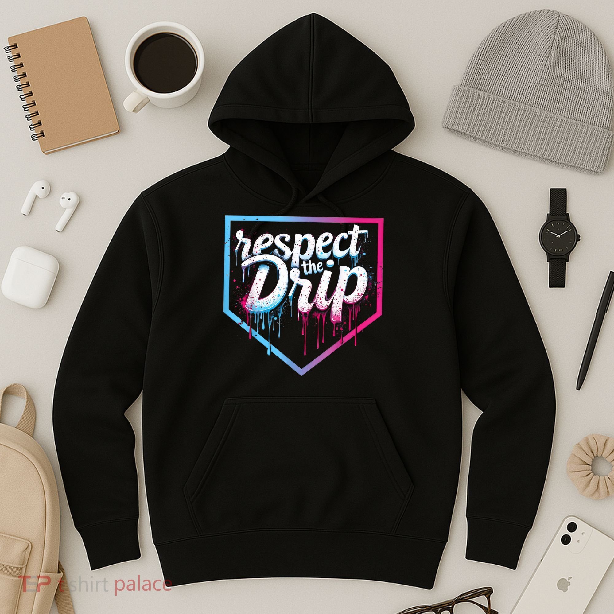 Baseball Drip Ice Cream Drip Baseball Hoodie