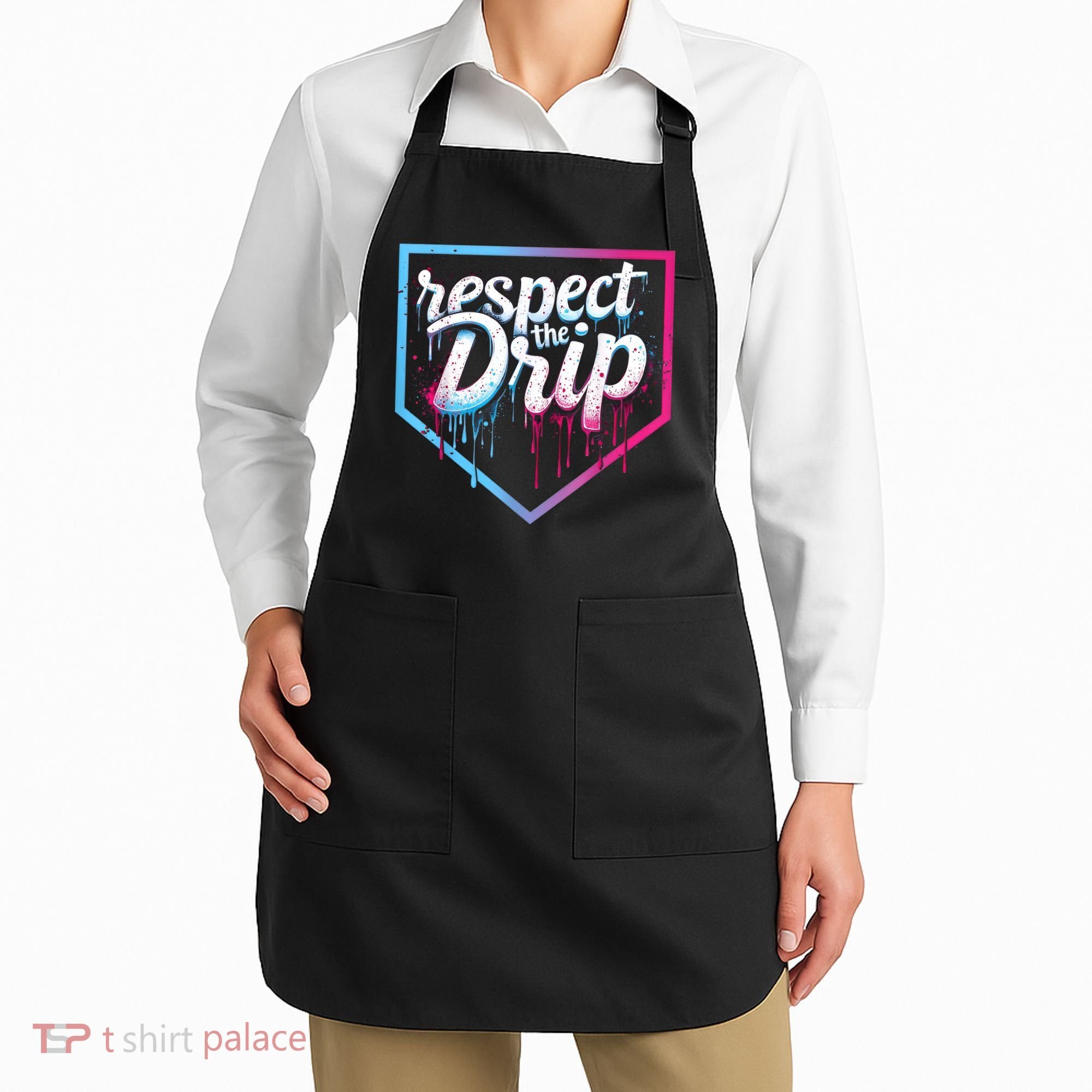 Baseball Drip Ice Cream Drip Baseball Apron