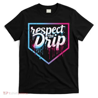 Baseball Drip Ice Cream Drip Baseball T-Shirt