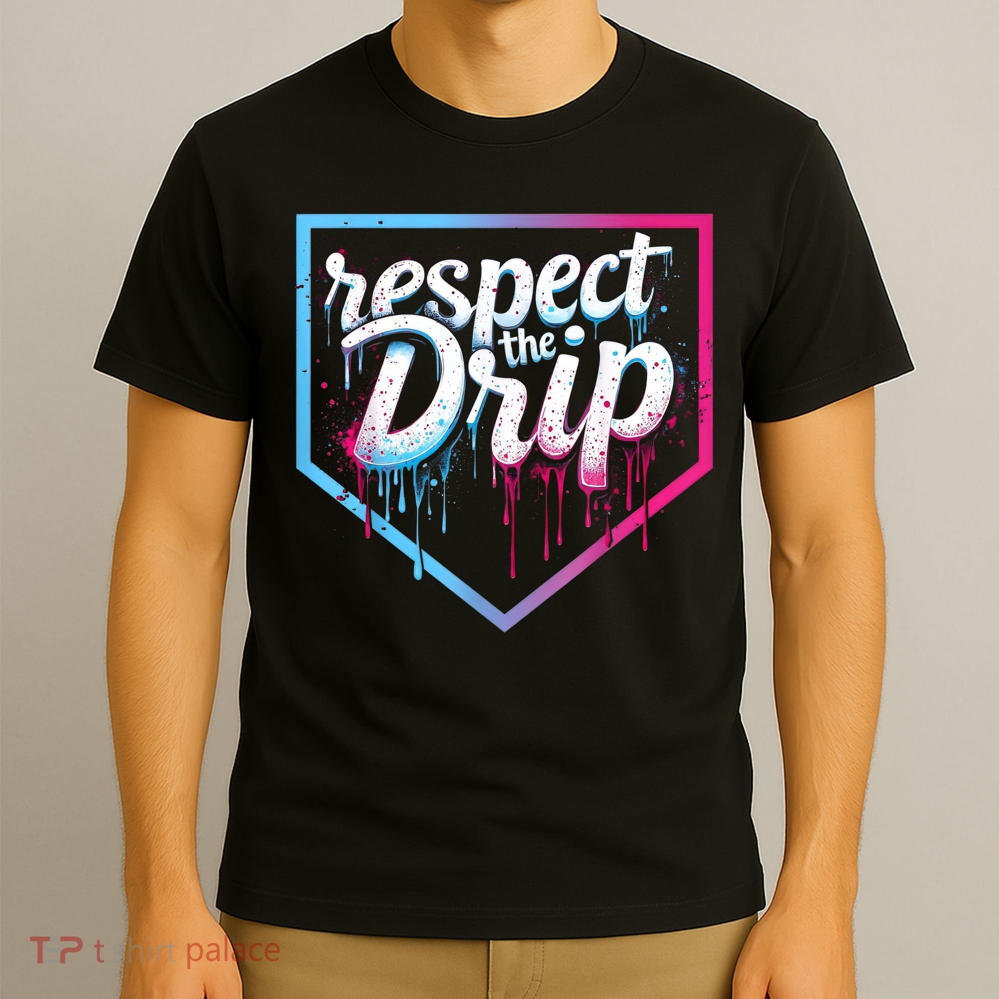 Baseball Drip Ice Cream Drip Baseball T-Shirt