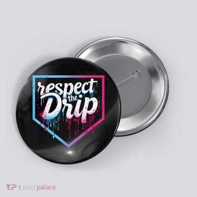 Baseball Drip Ice Cream Drip Baseball Button