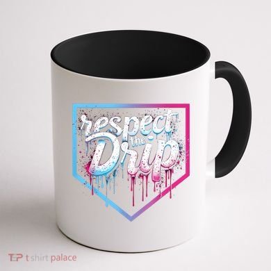 Baseball Drip Ice Cream Drip Baseball Coffee Mug back