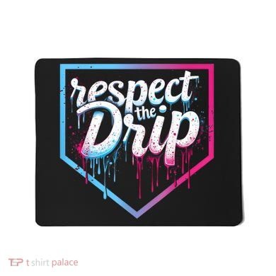 Baseball Drip Ice Cream Drip Baseball Mousepad