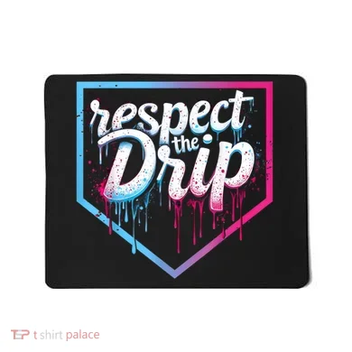Baseball Drip Ice Cream Drip Baseball Mousepad