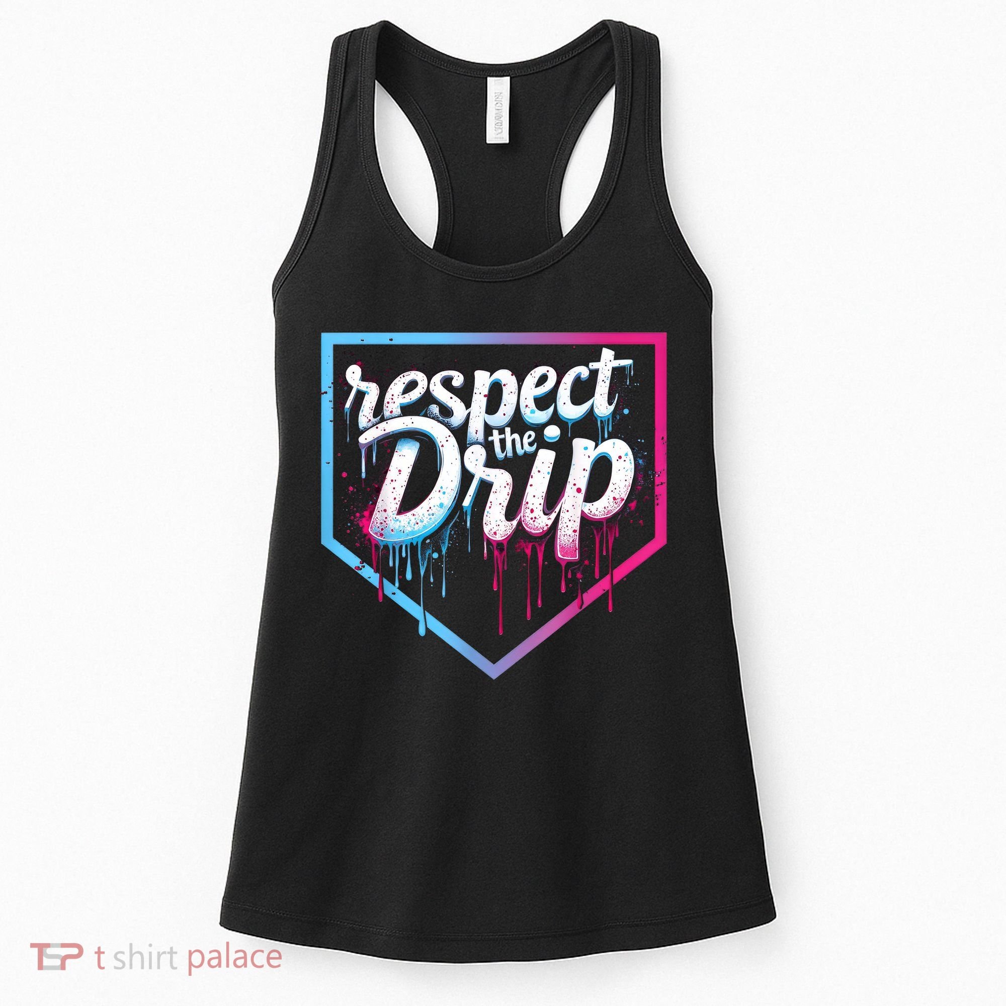 Baseball Drip Ice Cream Drip Baseball Women's Tank Top