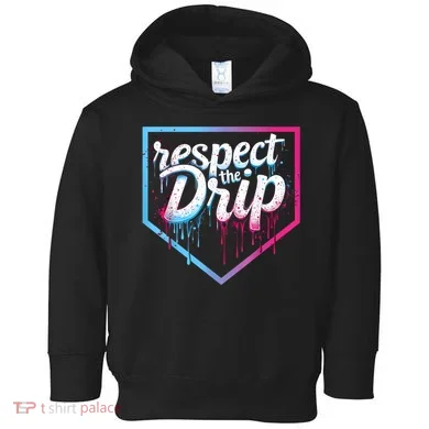 Baseball Drip Ice Cream Drip Baseball Toddler Hoodie