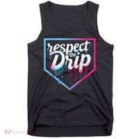Baseball Drip Ice Cream Drip Baseball Tank Top thumb 0