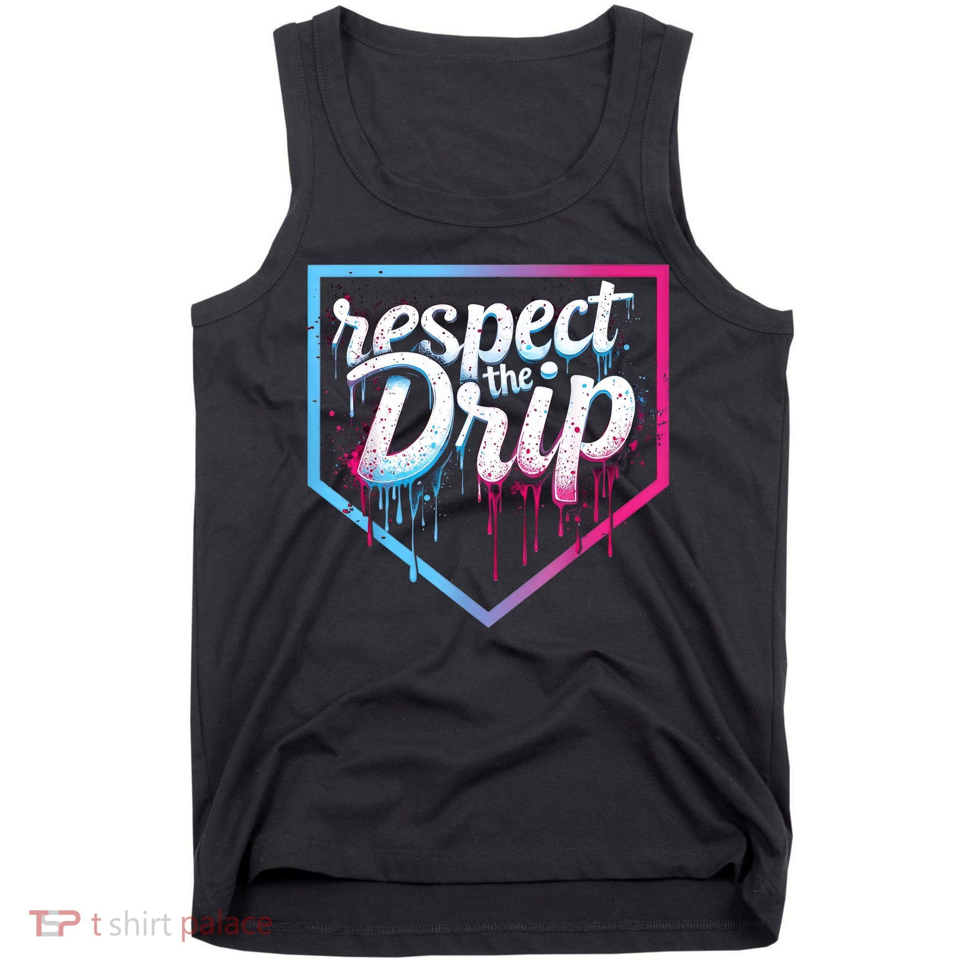 Baseball Drip Ice Cream Drip Baseball Tank Top