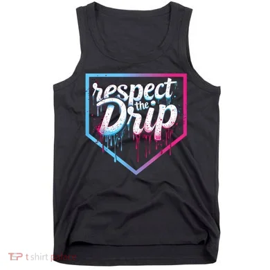 Baseball Drip Ice Cream Drip Baseball Tank Top