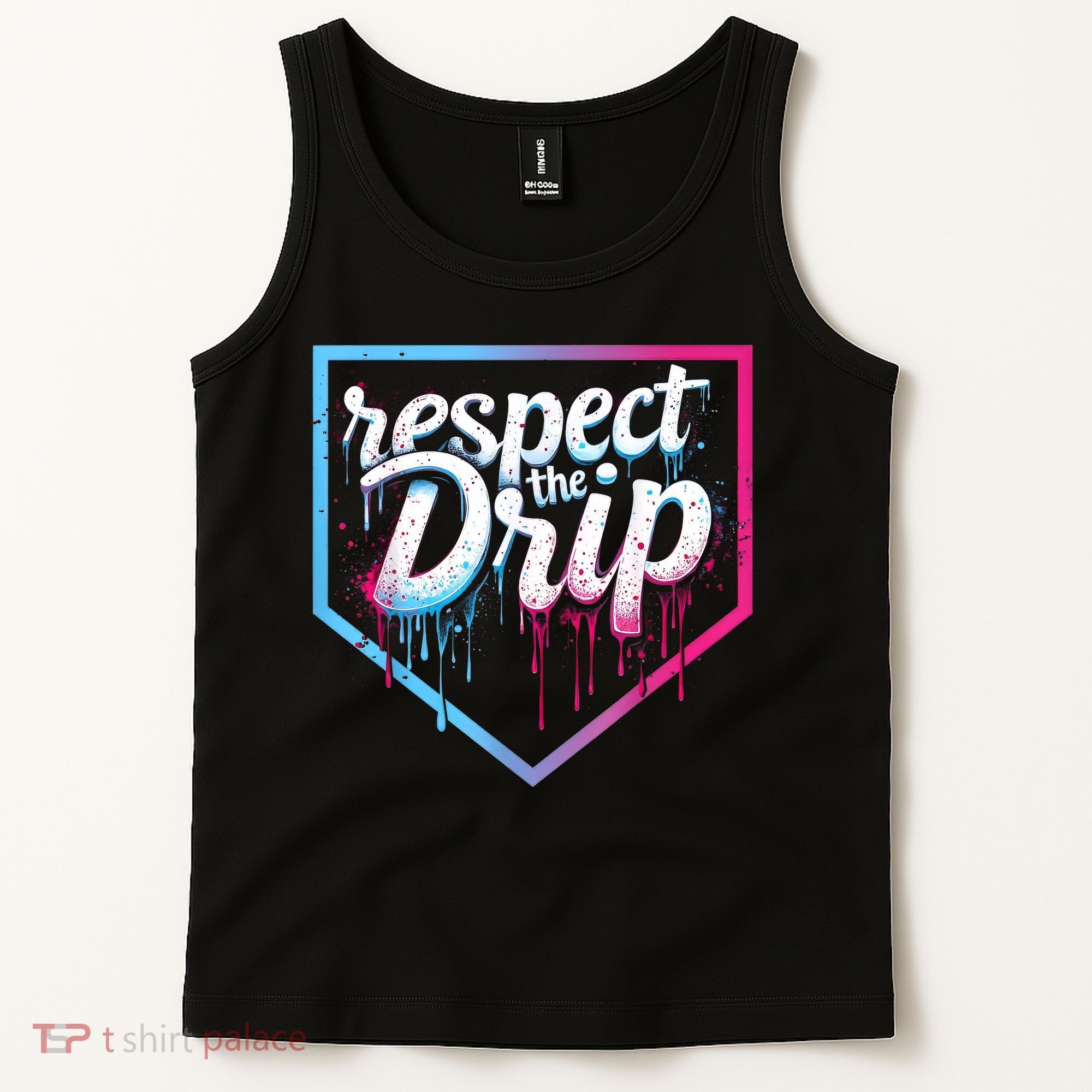Baseball Drip Ice Cream Drip Baseball Tank Top