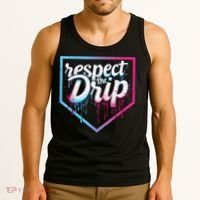 Baseball Drip Ice Cream Drip Baseball Tank Top thumb 3