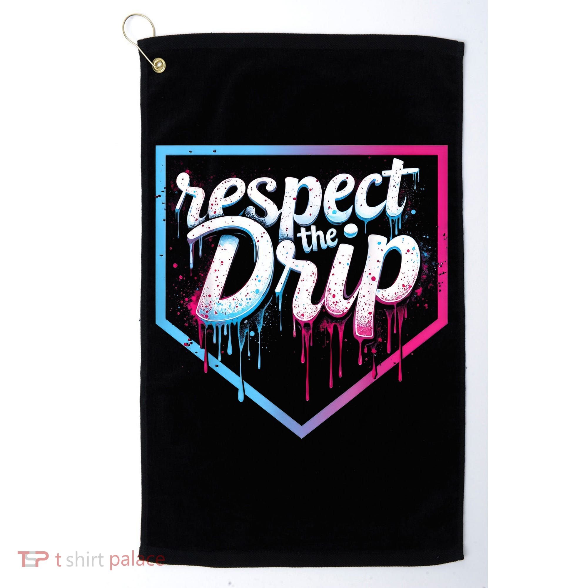 Baseball Drip Ice Cream Drip Baseball Golf Towel