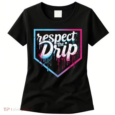 Baseball Drip Ice Cream Drip Baseball Women's T-Shirt