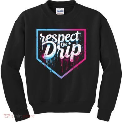 Baseball Drip Ice Cream Drip Baseball Kids Sweatshirt