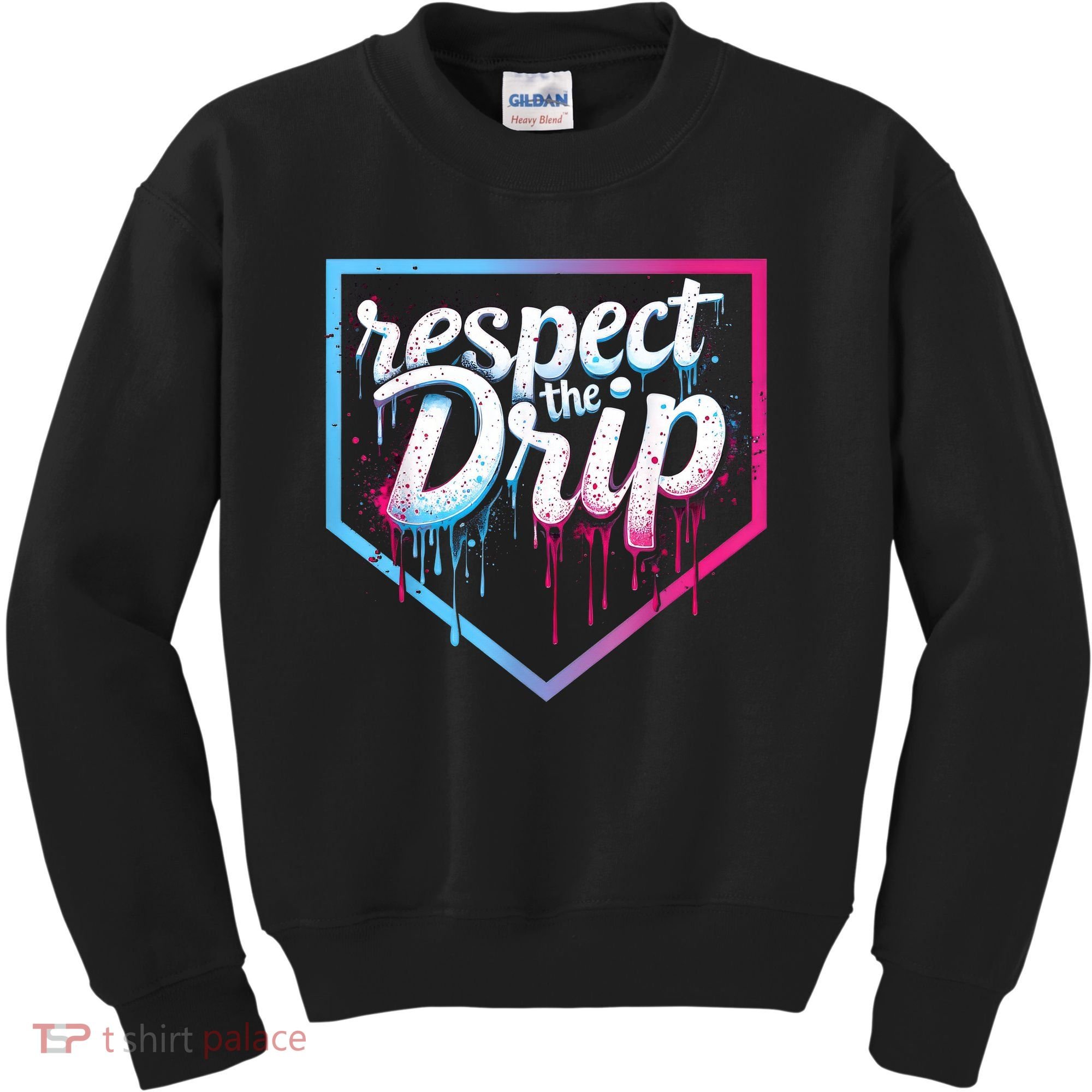 Baseball Drip Ice Cream Drip Baseball Kids Sweatshirt