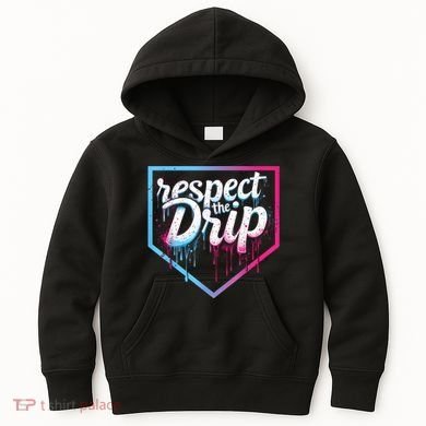 Baseball Drip Ice Cream Drip Baseball Kids Hoodie