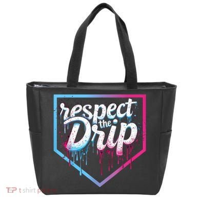 Baseball Drip Ice Cream Drip Baseball Tote Bag