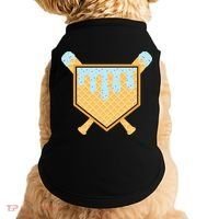 Baseball Drip Ice Cream Waffle Cone Bat Sports Doggie Tank thumb 0