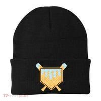 Baseball Drip Ice Cream Waffle Cone Bat Sports Beanie thumb 0