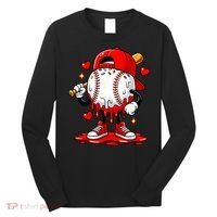 Baseball Drip Ice Cream Apparel Valentines Day Long Sleeve Shirt thumb 0