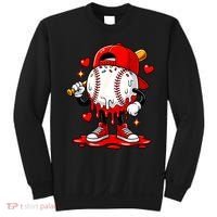 Baseball Drip Ice Cream Apparel Valentines Day Sweatshirt thumb 0