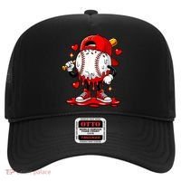 Baseball Drip Ice Cream Apparel Valentines Day Hat thumb 0