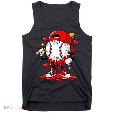 Baseball Drip Ice Cream Apparel Valentines Day Tank Top