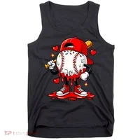 Baseball Drip Ice Cream Apparel Valentines Day Tank Top thumb 0