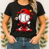 Baseball Drip Ice Cream Apparel Valentines Day Women's T-Shirt thumb 2