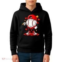 Baseball Drip Ice Cream Apparel Valentines Day Kids Hoodie thumb 4