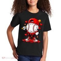Baseball Drip Ice Cream Apparel Valentines Day Kids T-Shirt thumb 2