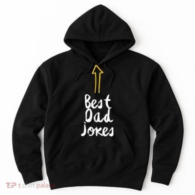 Best Dad Jokes Arrow Funny Gift Hoodie