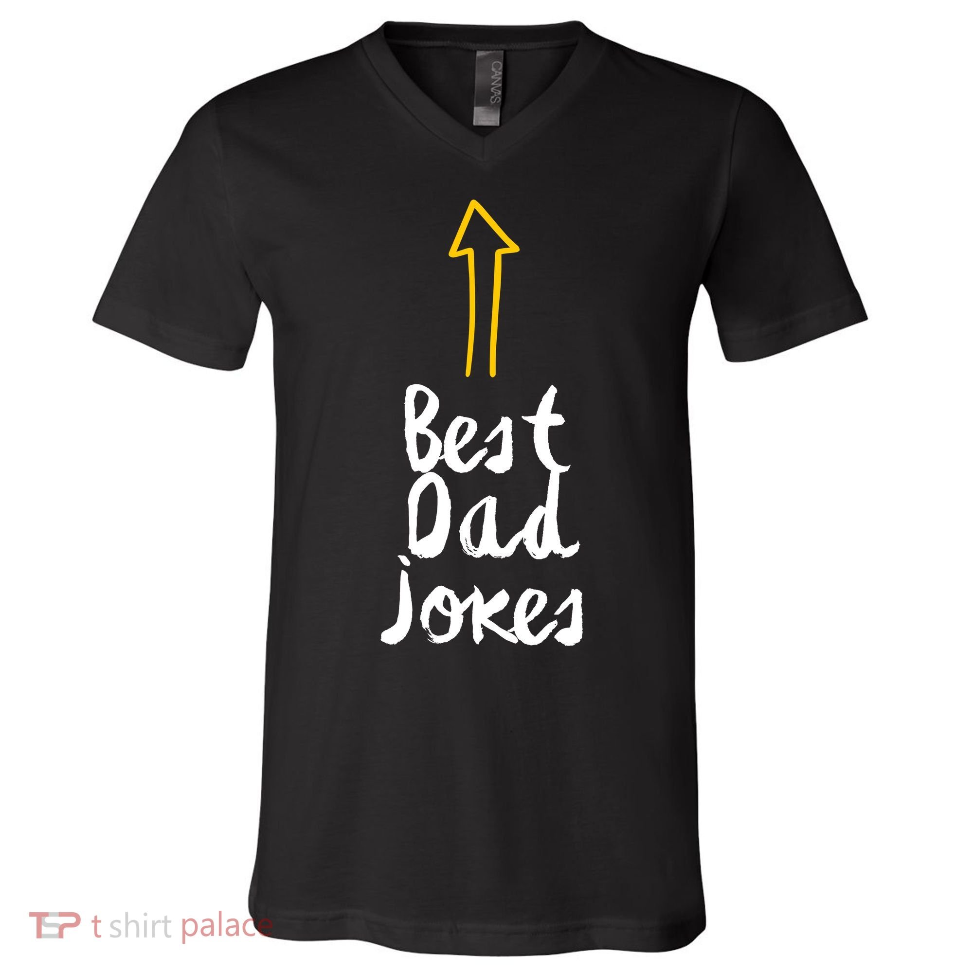 Best Dad Jokes Arrow Funny Gift V-Neck T-Shirt